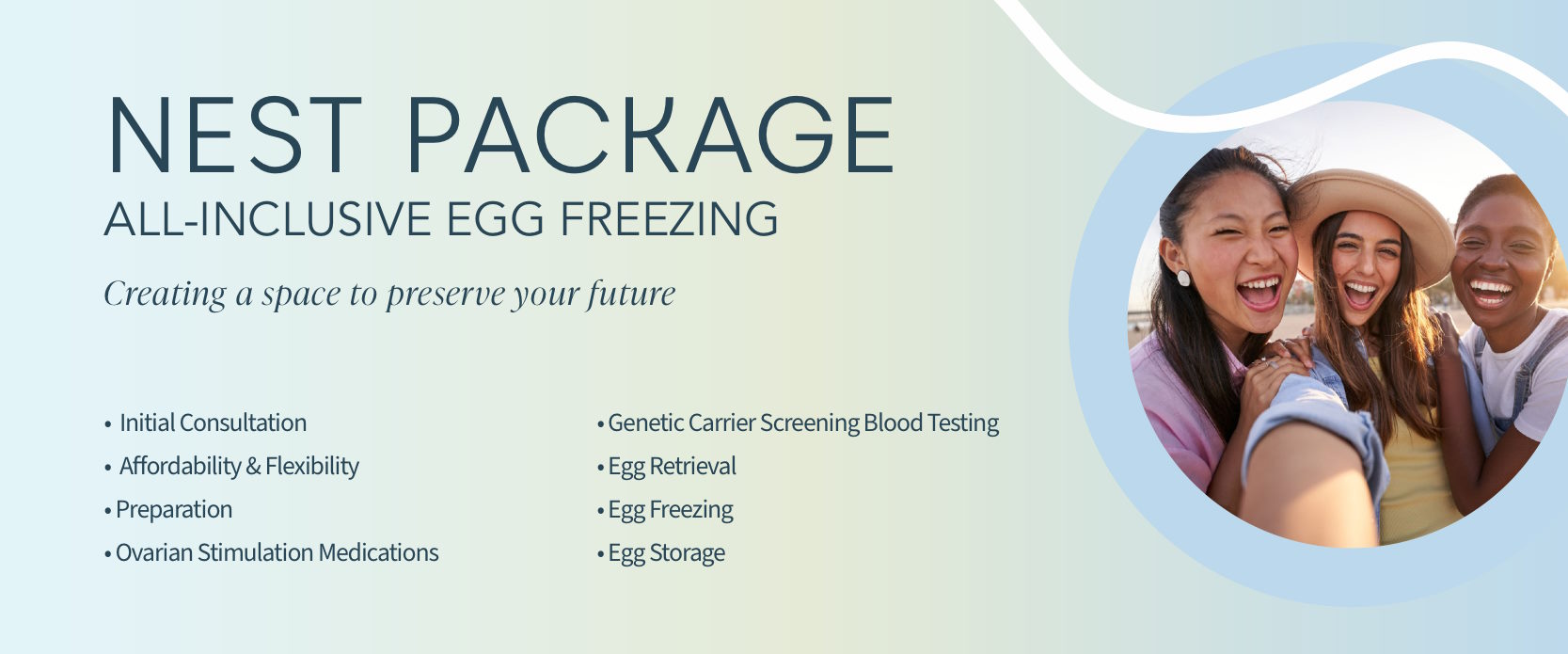 HRC Fertility's Nest Package with All-Inclusive Egg Freezing