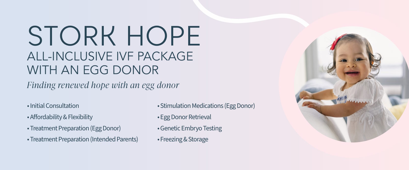HRC Fertility Stork Hope All-Inclusive IVF with Egg Donor package