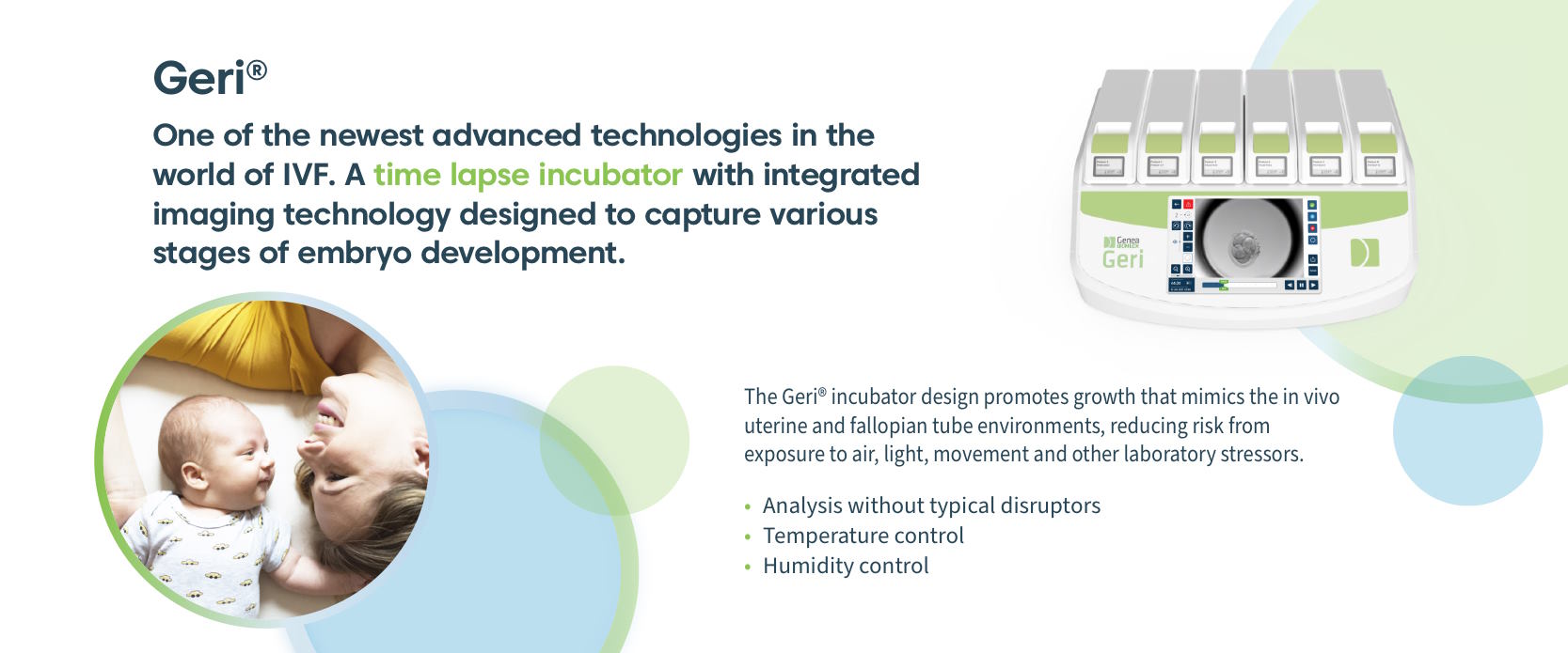 The Geri® Time Lapse Imagery Incubator at HRC Fertility.