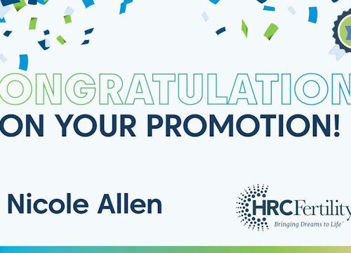 Nicole Allen promoted at HRC Fertility!