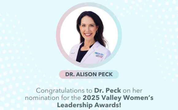 Dr. Alison Peck nominated for the 2025 Valley Women's Leadership award