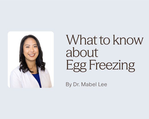 Dr. Mabel Lee of HRC Fertility Pasadena discusses egg freezing.