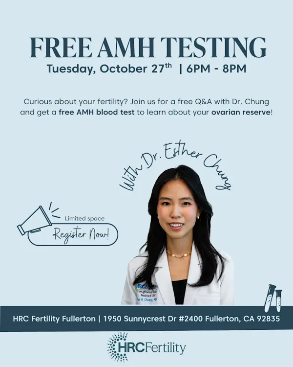 Free AMH Testing Event with Dr. Esther Chung